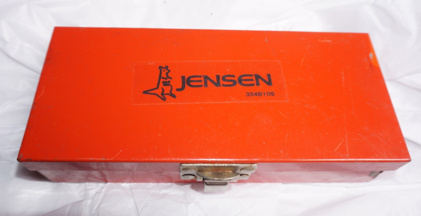 JENSEN 1/4 INCH SOCKET SET 21 PIECE 354B105 NICE COLLECTABLE METRIC AND SAE