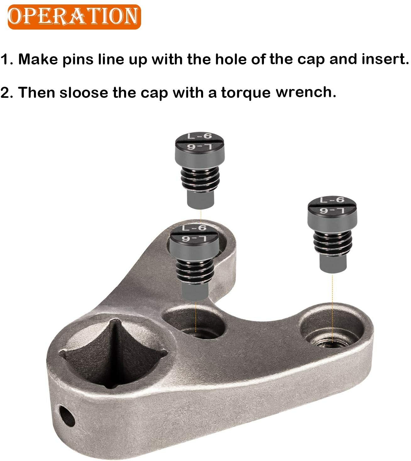 Outboard Trim Tilt Pin Wrench MT0009-35mm x 6mm Tools for Yamaha Honda, Johnson