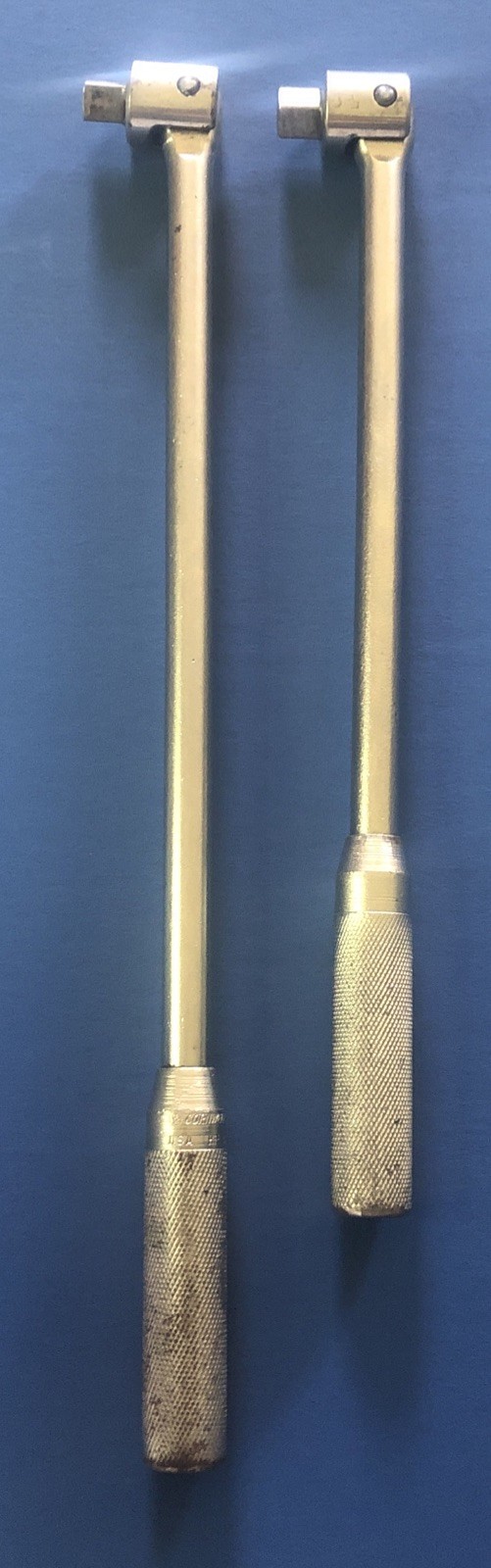 SET OF 2 VINTAGE 1/2 IN. DRIVE CORNWELL BREAKER BARS HF 318 & HF 315 MADE IN USA