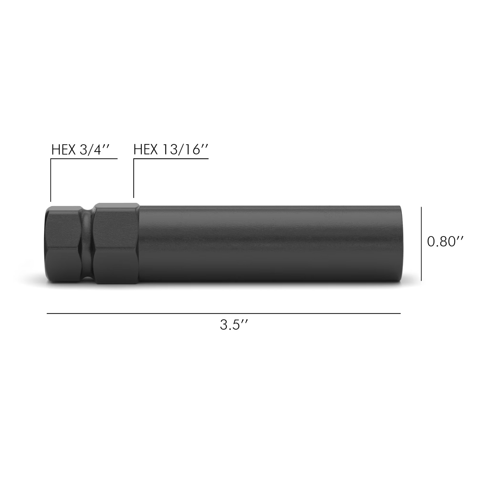 KEY FOR 6 SPLINE TUNER LUG NUTS BLACK WHEEL LOCK TOOL 12×1.5 12×1.25 💋💕