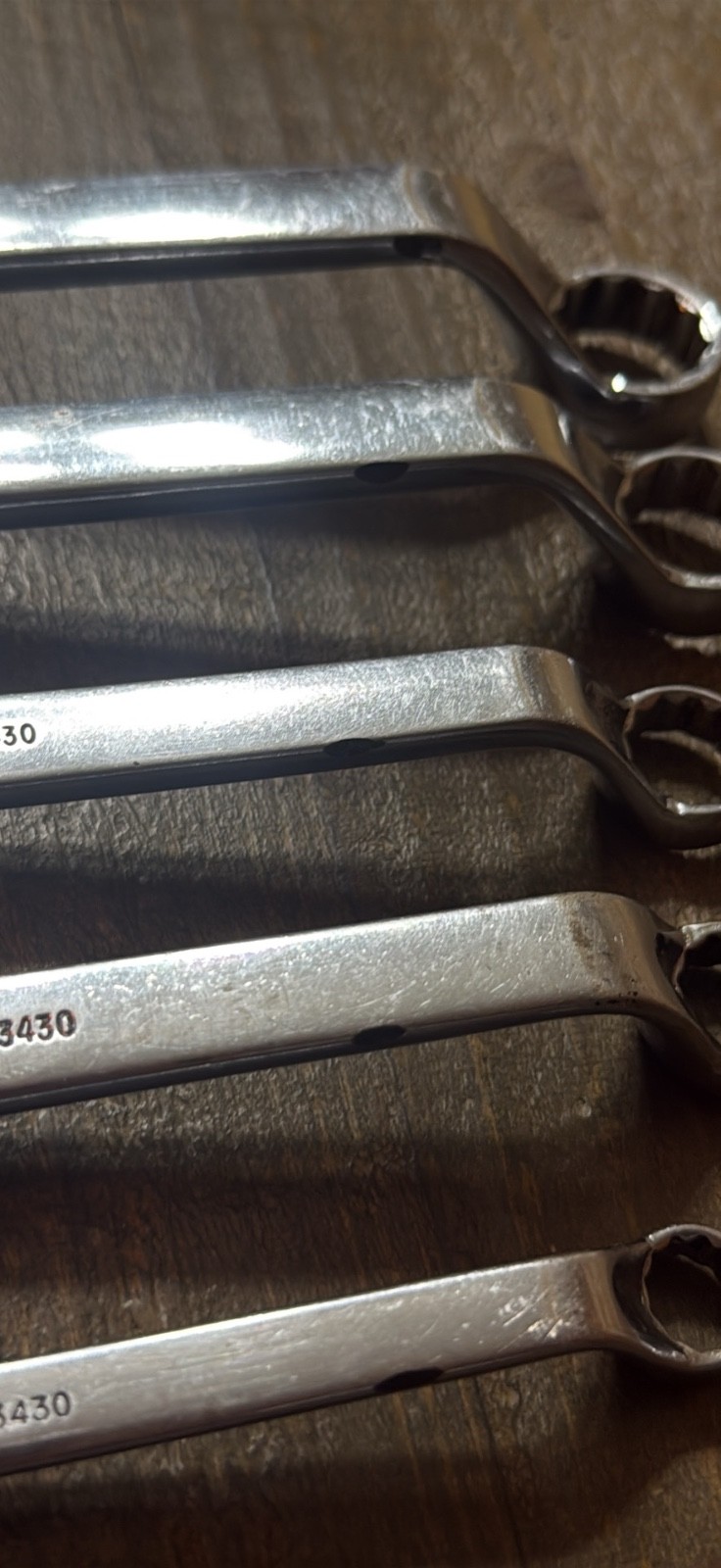 Snap on XO double box off set wrench set no owner markings