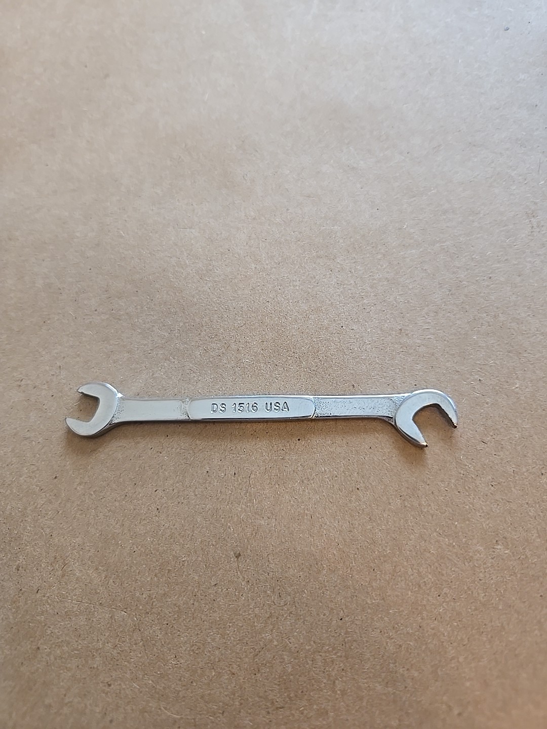 Snap On 15/64″-1/4″ SAE 15°60° Offset Open End Ignition Wrench USA DS1516