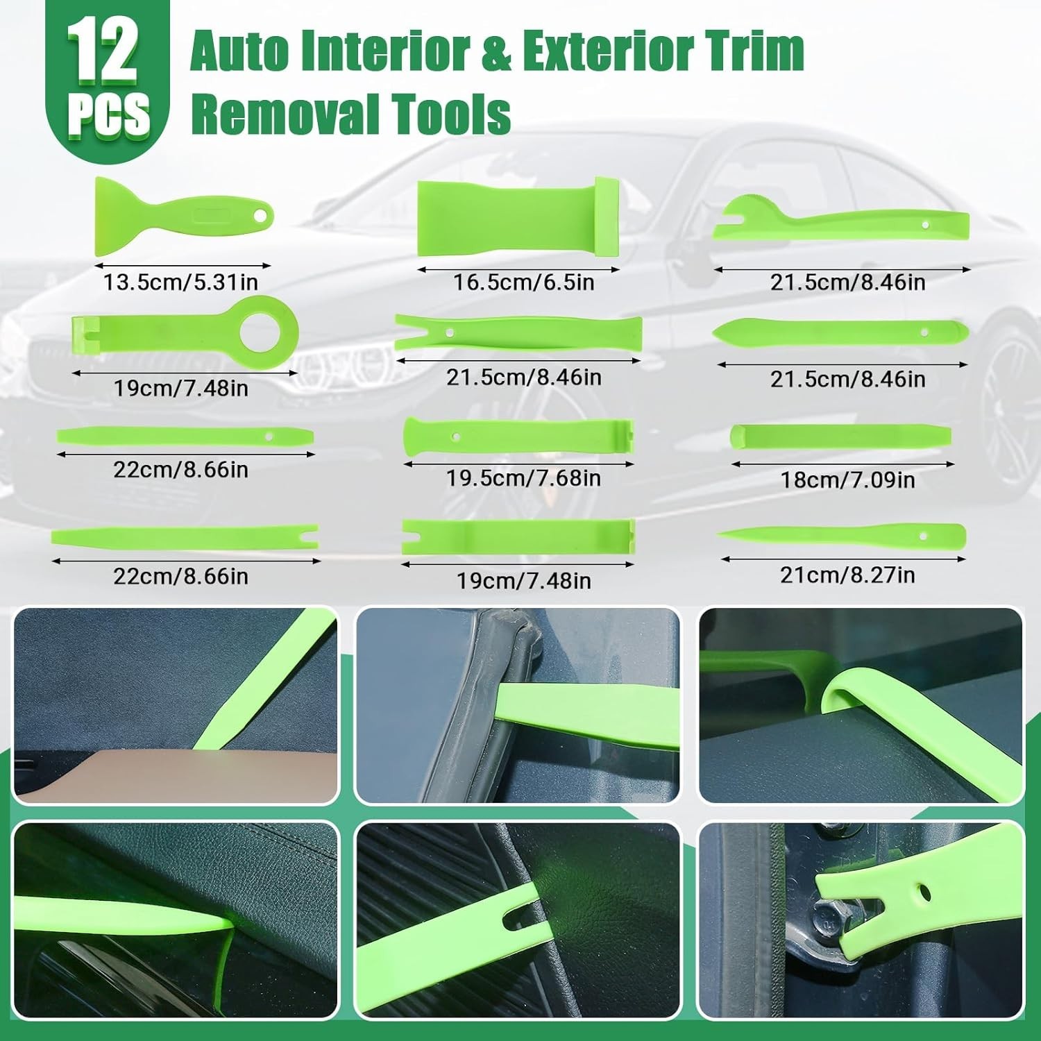 415Pcs Trim Removal Tool, Car Panel Door Radio Removal Kit, Auto Push Pin Bum…
