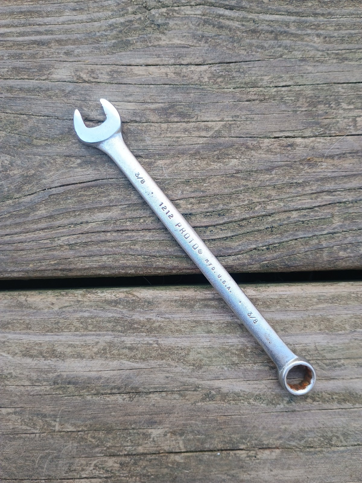 Proto Professional 3/8” Combination Wrench 12 Point 1212 Made In USA
