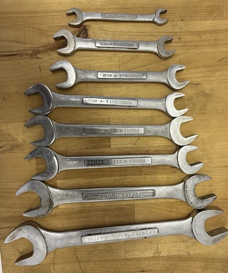 Craftsman USA, Double Open Wrenches, 3/8 To 1-1/8.