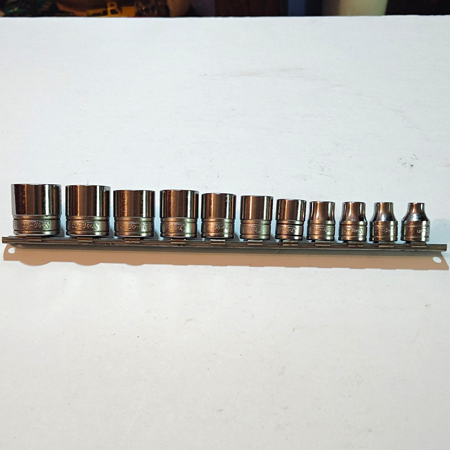 Snap-on Set Of 11 Shallow FS Sockets, 3/8 Drive 6 Point. 1/4″ To 7/8″