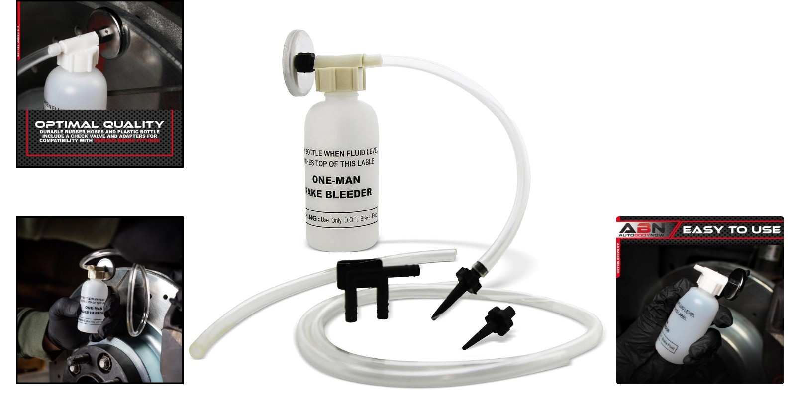 Compact Brake Bleeding Kit – Solo Use Magnetic Bottle for Mess-Free Maintenance