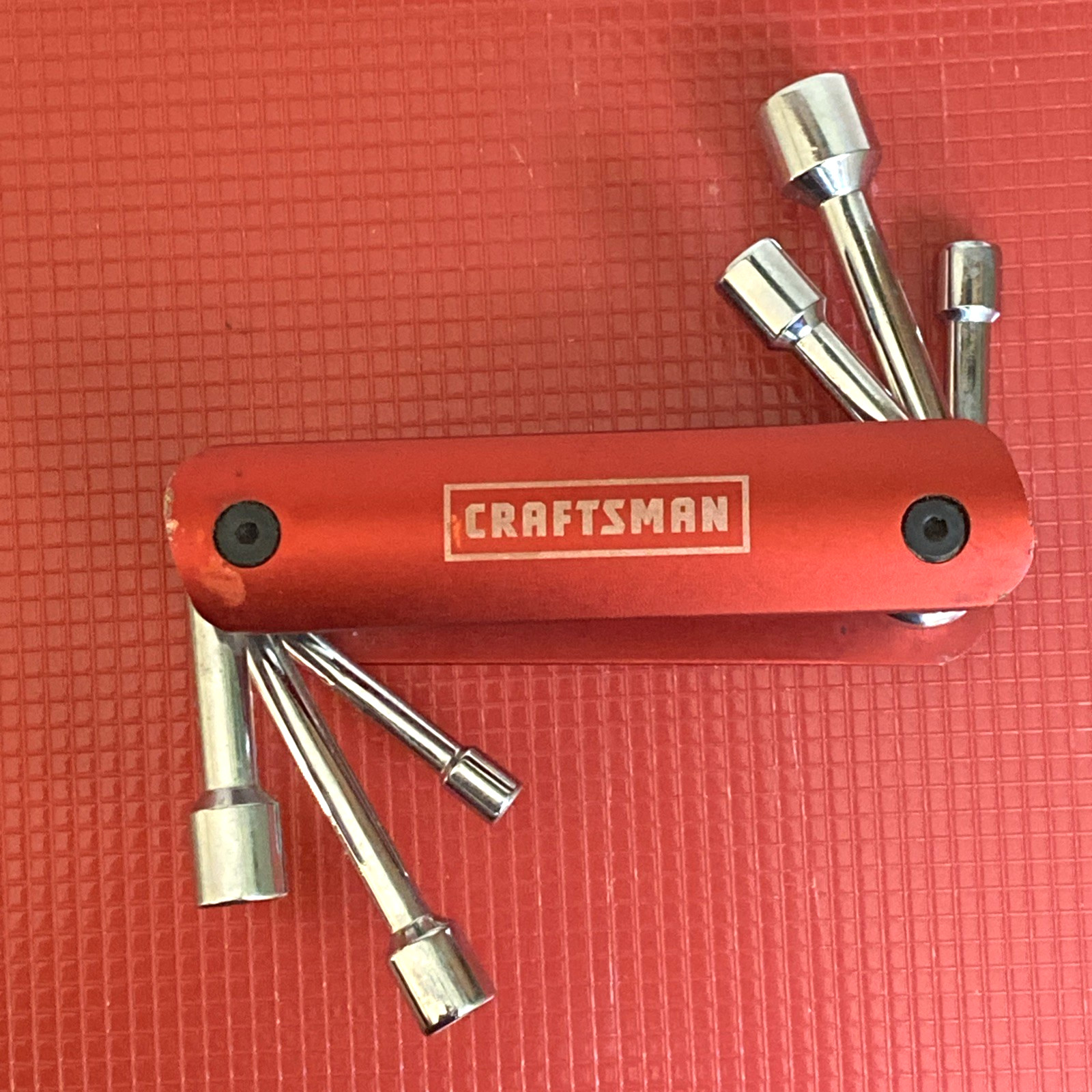 Craftsman MM 2238 AF 6 Pt. Metric Foldable Wrench Set 5,6,8,9,10,12 MM Aluminum