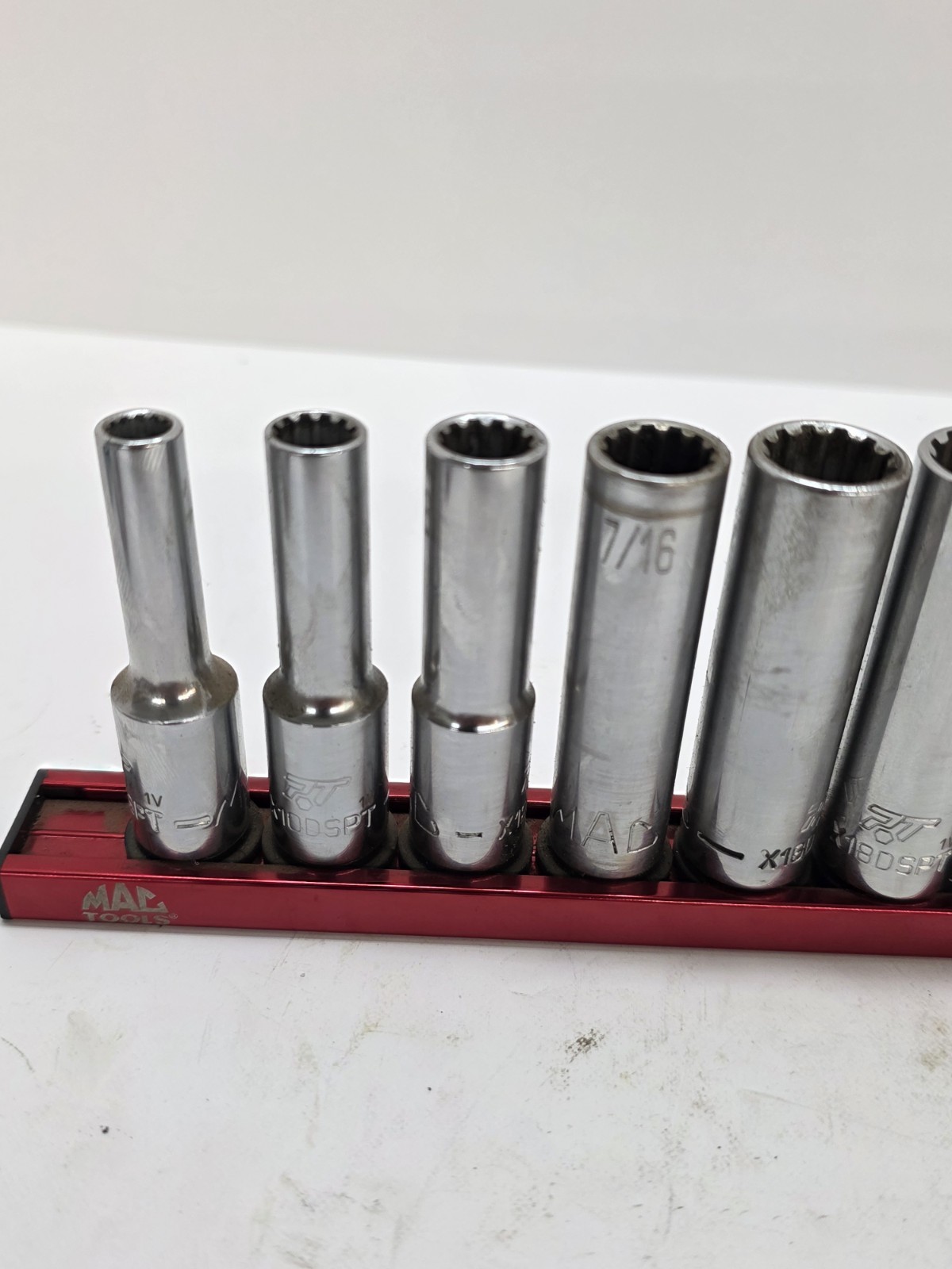 Mac Tools 3/8 Drive Spline Socket Set Metric And SAE Shallow And Deep Nice