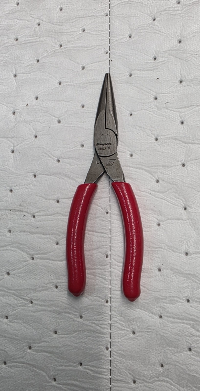 Snap On Tools USA 95ACF RED Soft Grip Needle Nose Pliers