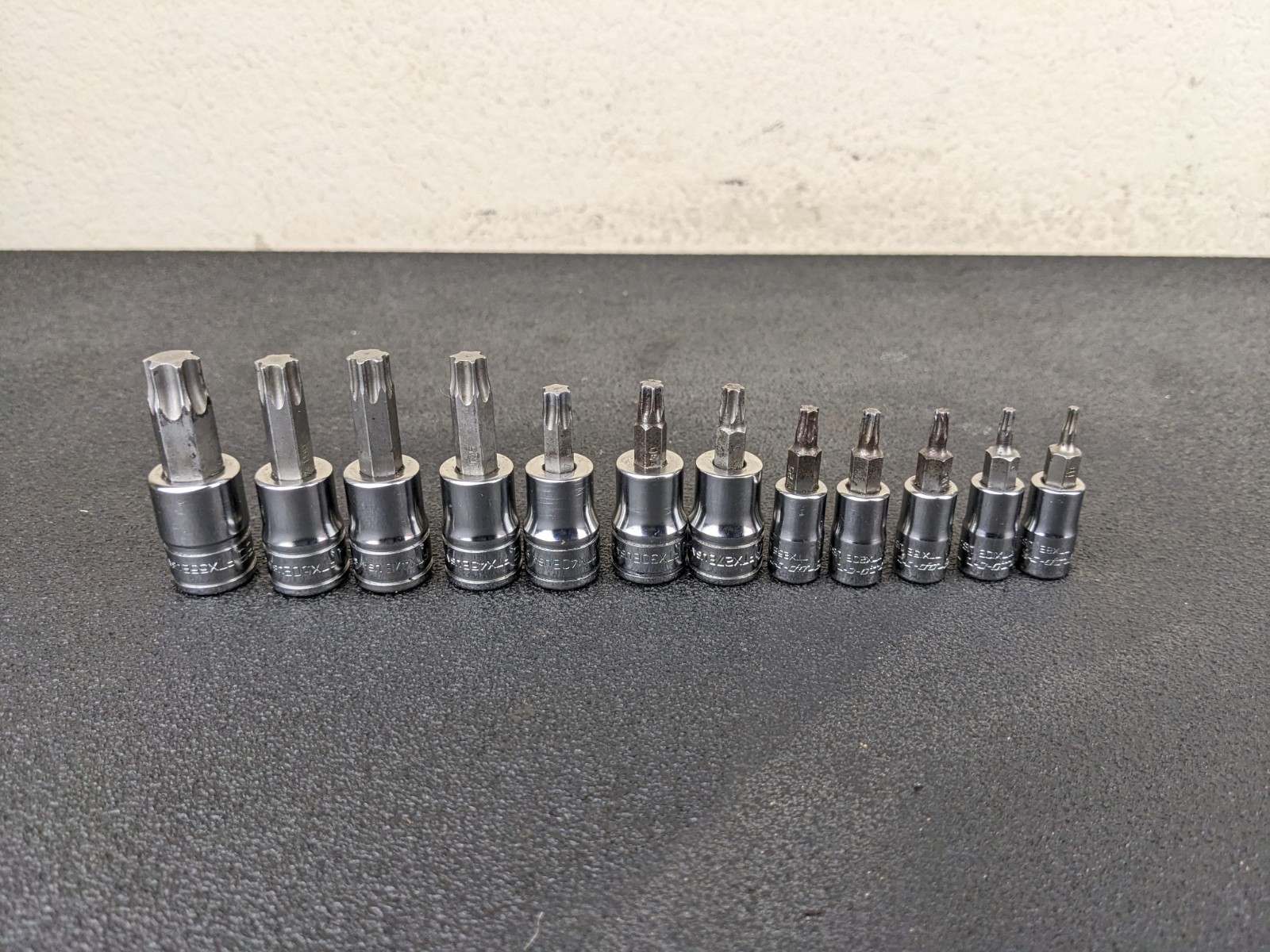 #bp500 Snap-on Tools 12 Pc Combo Drive TORX Bit Socket Set 212EFTXY