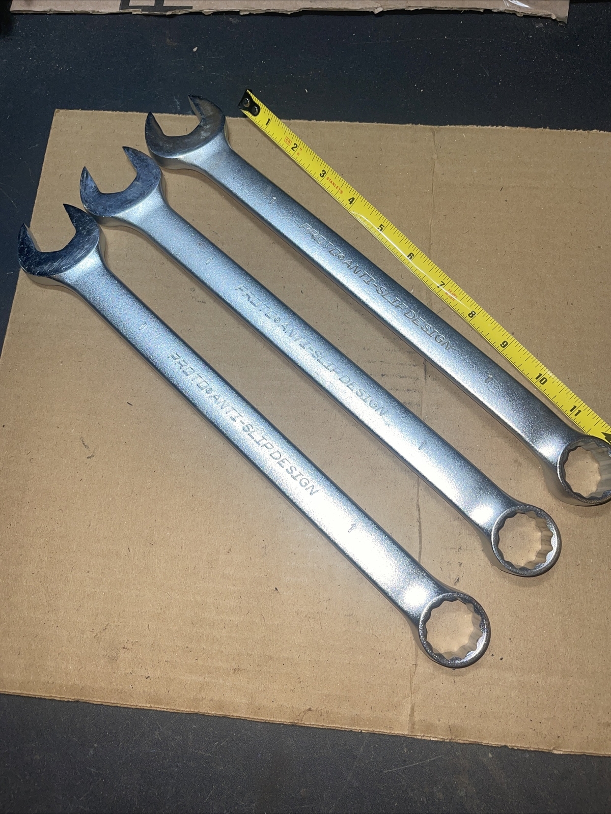 NOS PROTO USA 1232ASD 1 In SAE 12 Point Combination Wrench ANTI SLIP Vintage