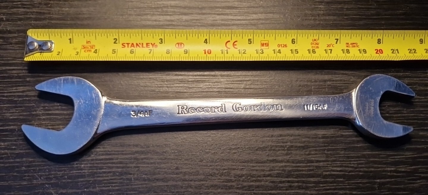 Record Gordon 3/4″ X 11/16″ AF Open End Spanner Military Issue