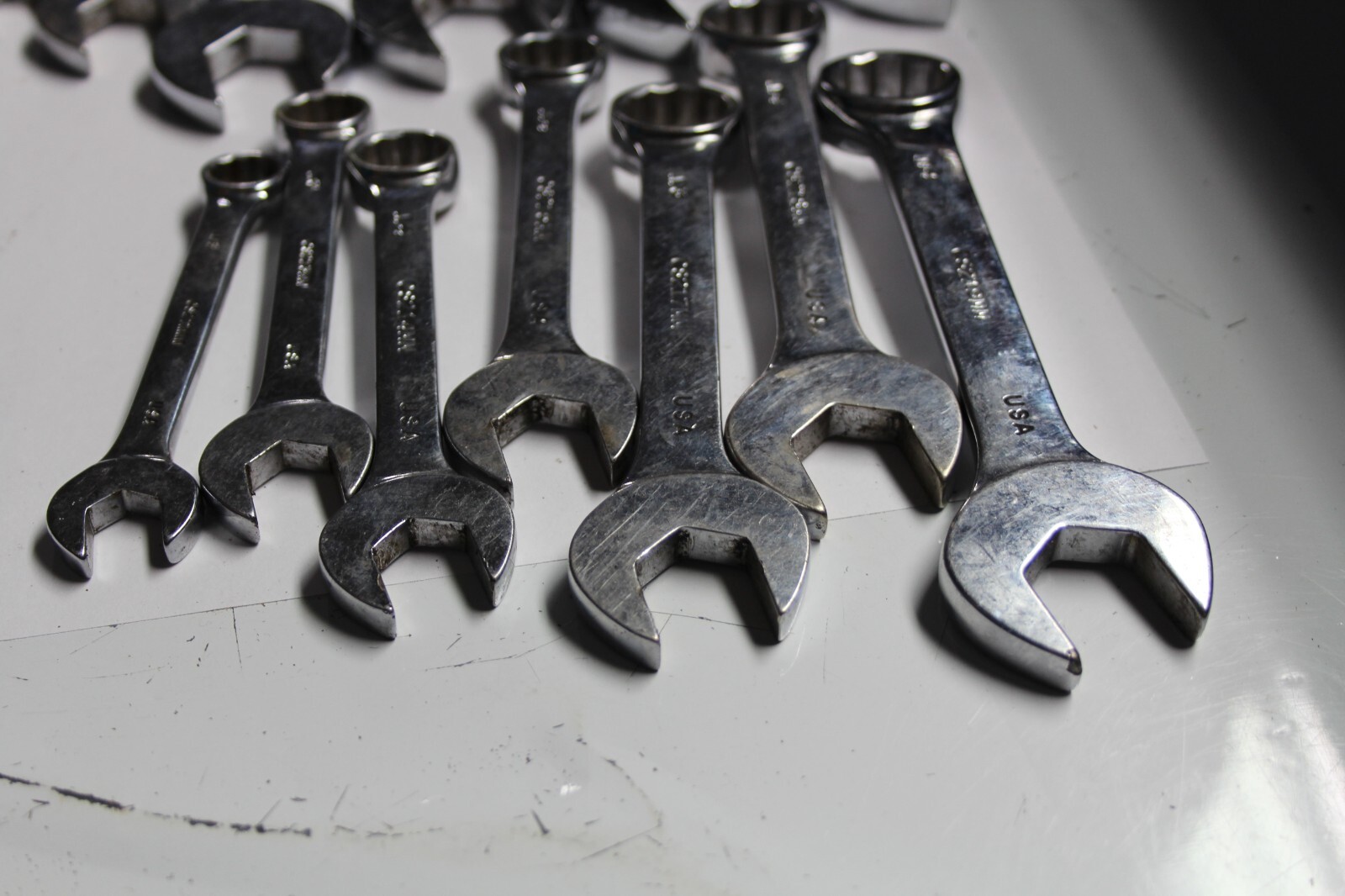 MAC TOOLS SAE & METRIC Stubby Combination Wrench LOT 13pcs USA
