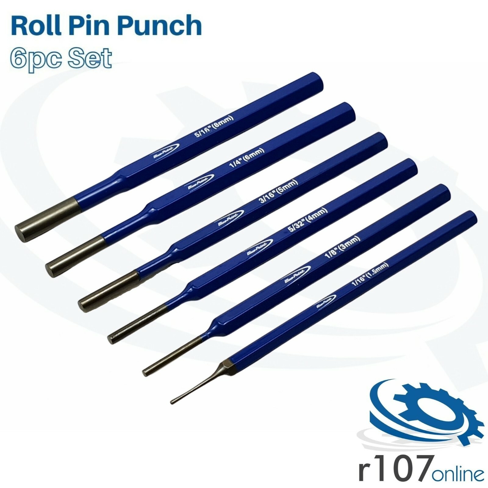Blue Point 6pc Roll Pin Punch Set – As sold by Snap On.