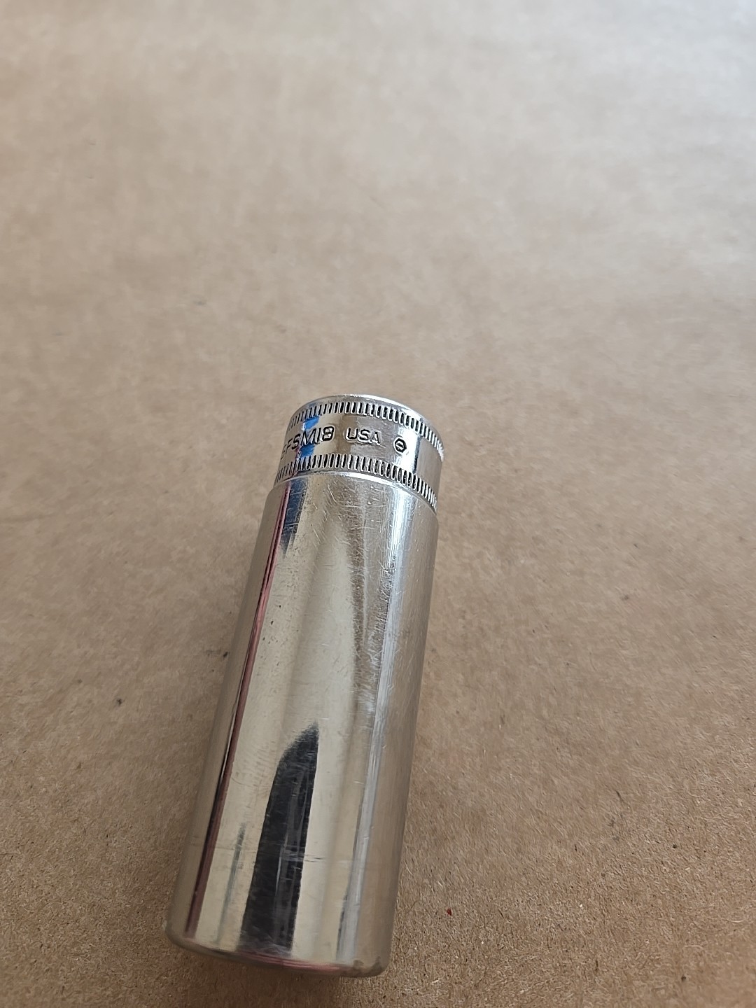 Snap On 3/8″ Drive 18MM 6PT Metric Chrome Deep Socket SFSM18
