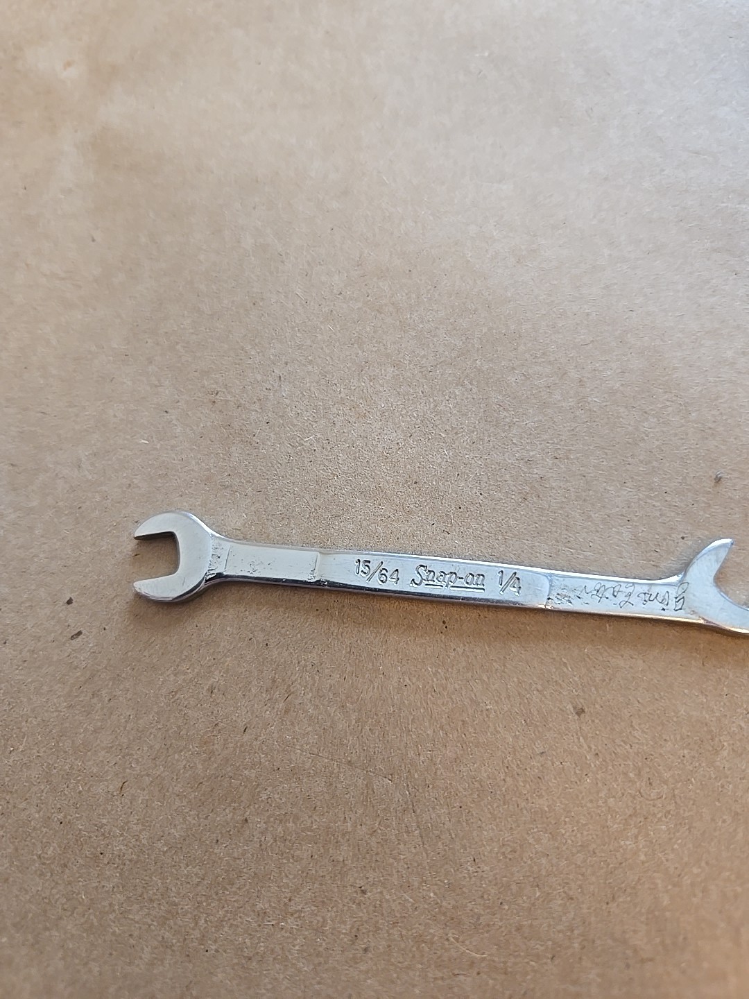 Snap On 15/64″-1/4″ SAE 15°60° Offset Open End Ignition Wrench USA DS1516