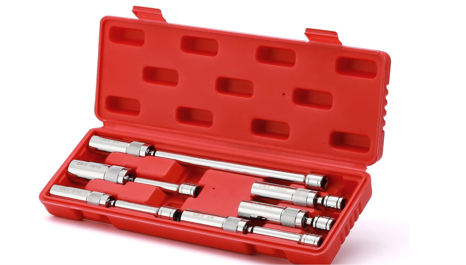 6PCS 3/8″ Dr Magnetic Swivel Spark Plug Socket Set, 9/16″, 5/8″, 13/16″, 14mm