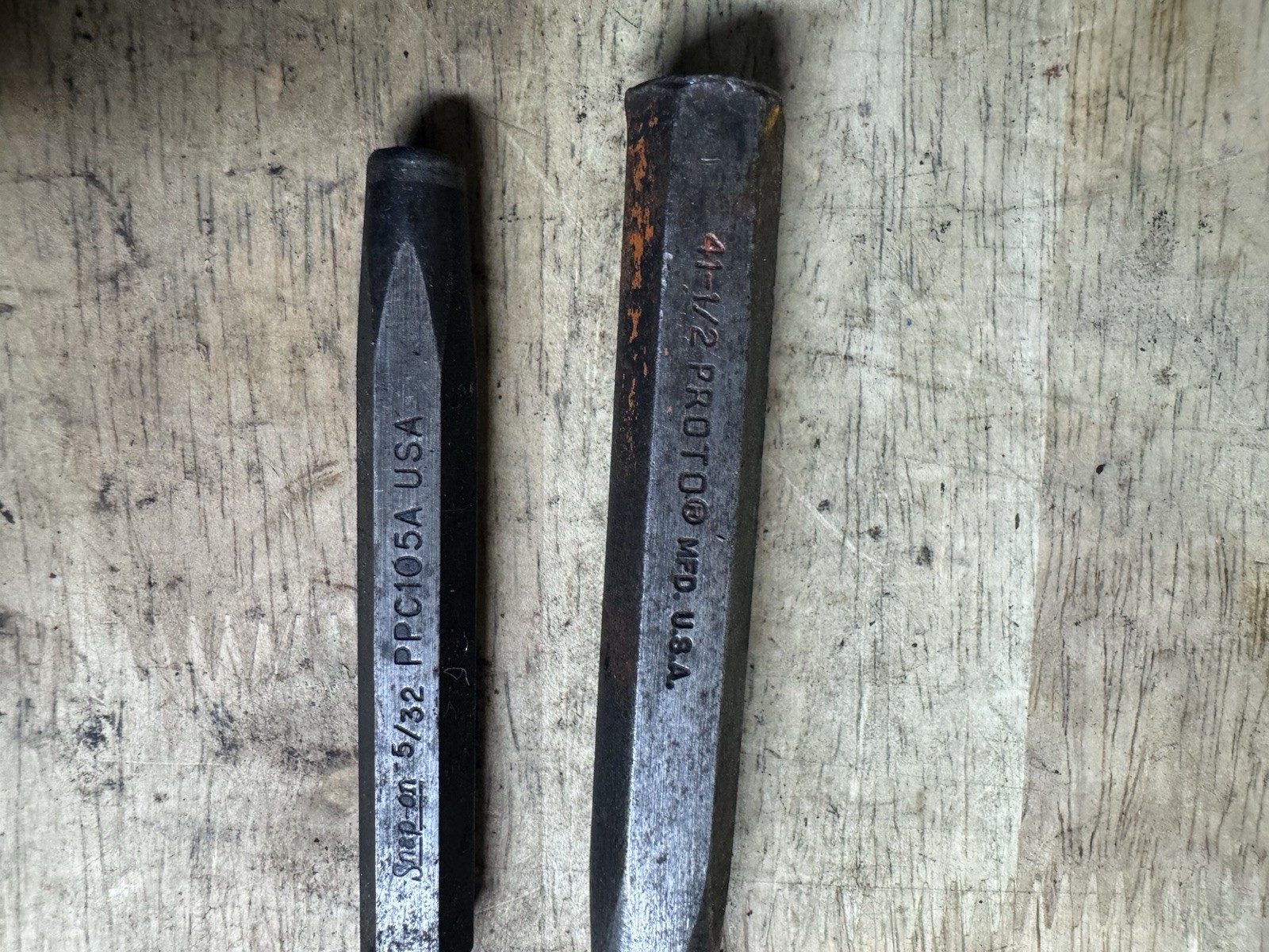 🔧 Snap-on And Proto 2 Piece Punch Set –PPC105A,