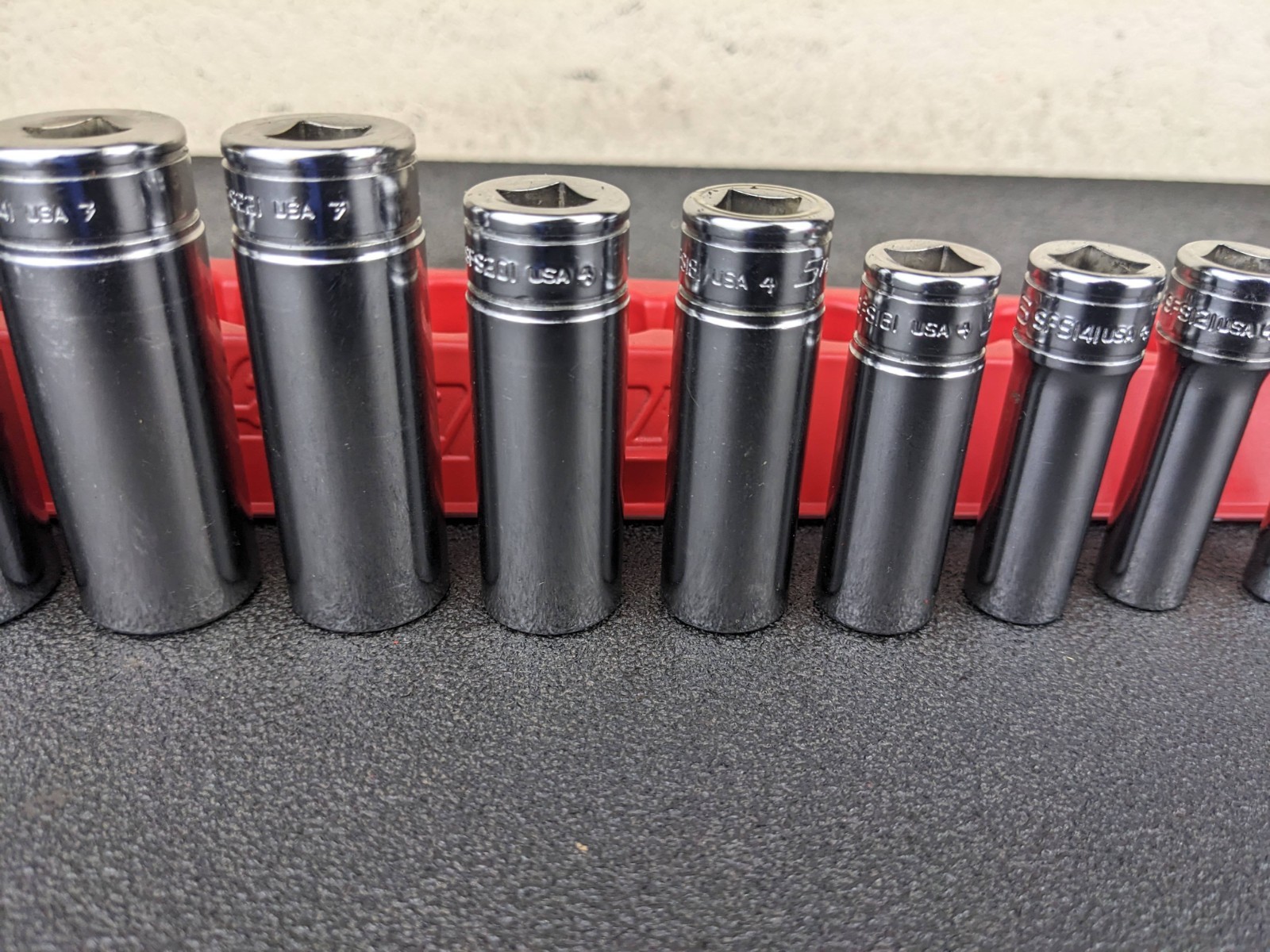 #bp400 Snap-on 211SFSY 1/4″ 7/8″ SAE 11-Piece 3/8″ Drive 6-Point Deep Socket Set