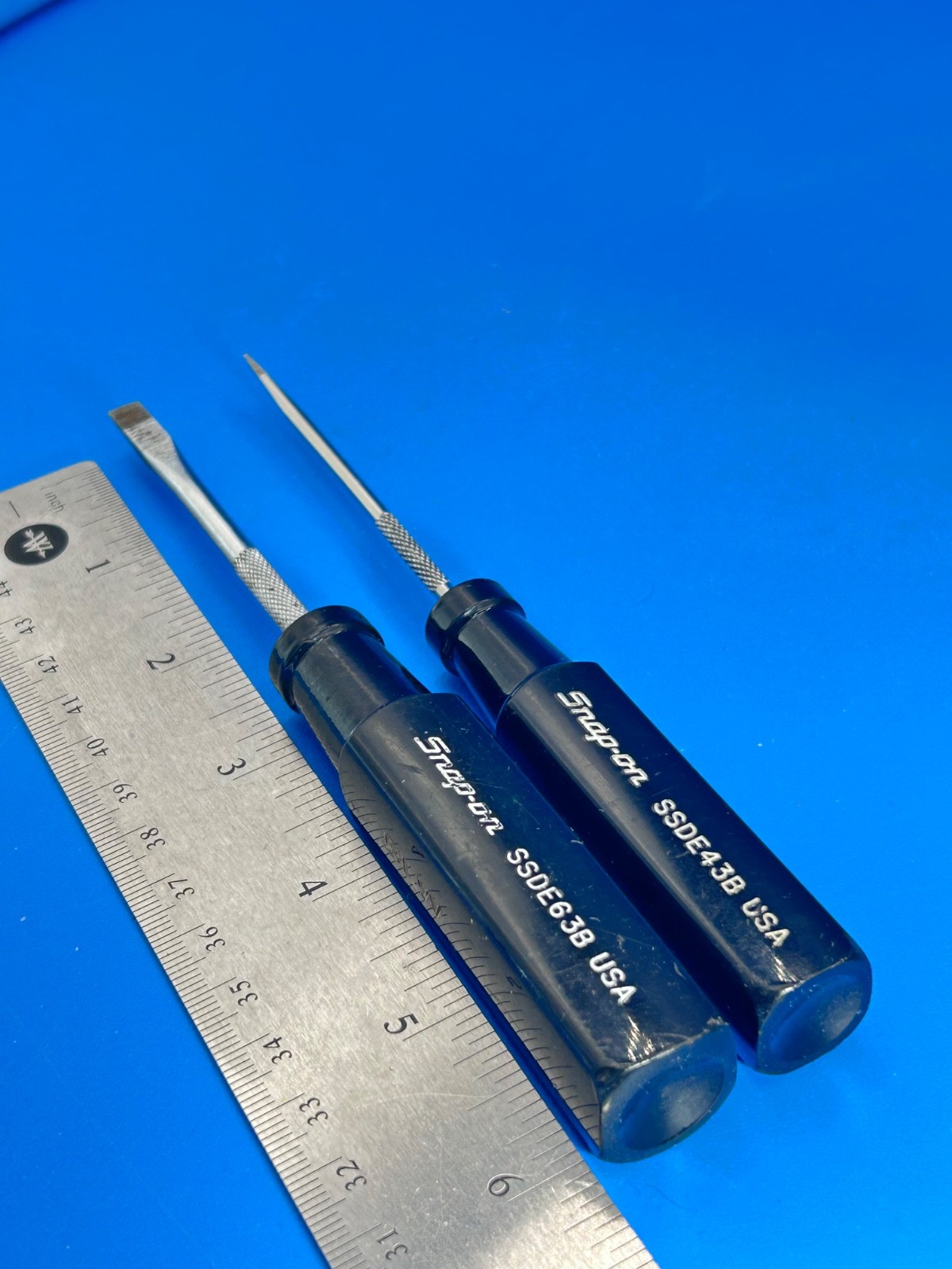 Snap on Tools Electronic Screwdriver SSDE63B 2 Pieces USA N-3