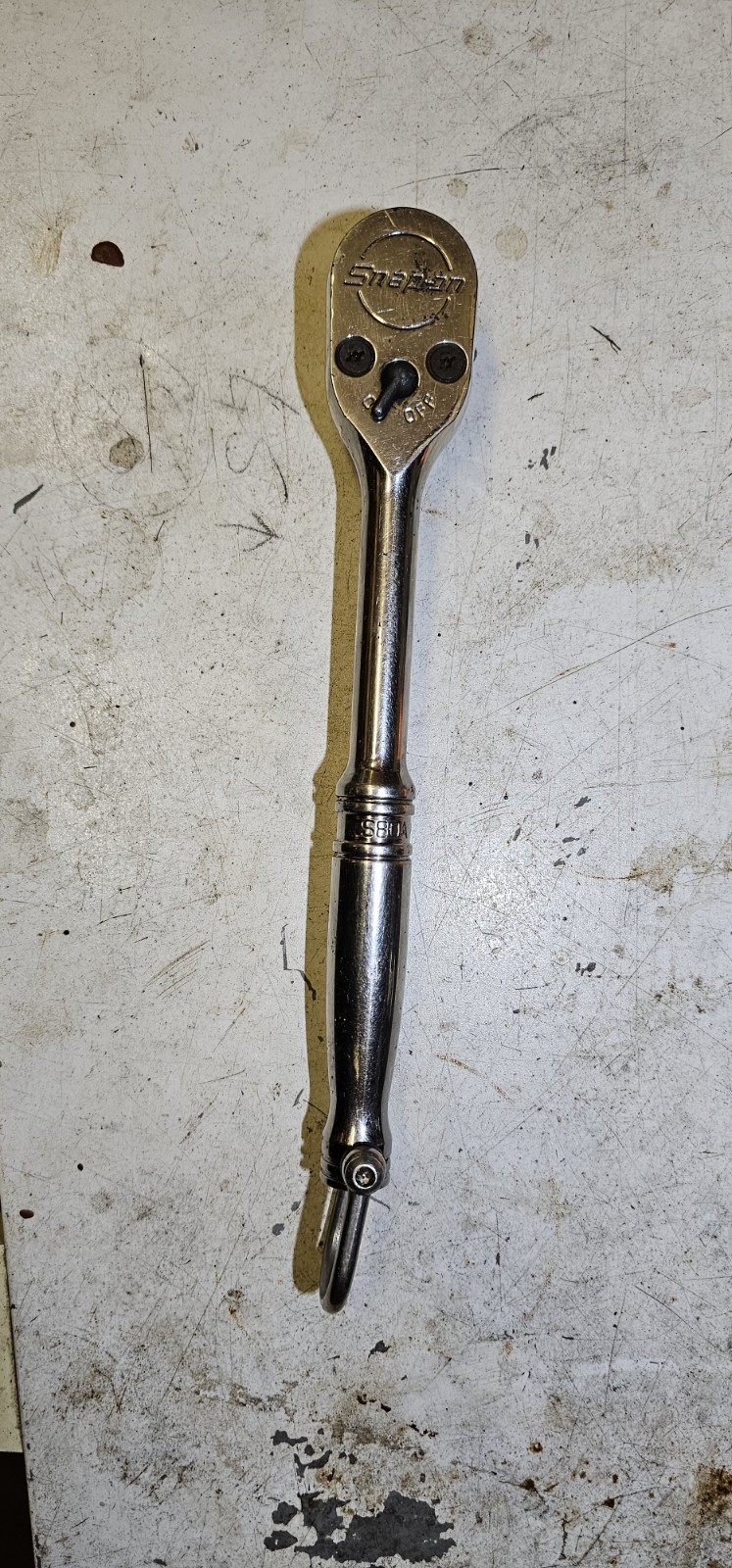 snap on tools usa 1/2″ drive S80A chrome ratchet