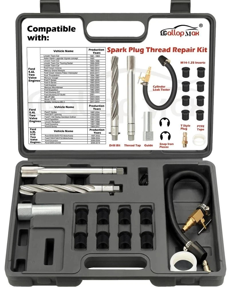 38900 Two Valve Triton Tool Kit Foolproof Repair System Spark Plug Thread Rep…