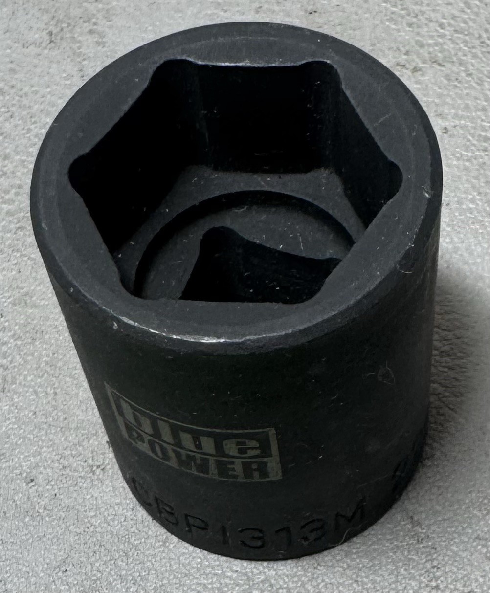 Blue Power by Cornwell CBP1313M 22MM 1/2” drive 6 point impact socket