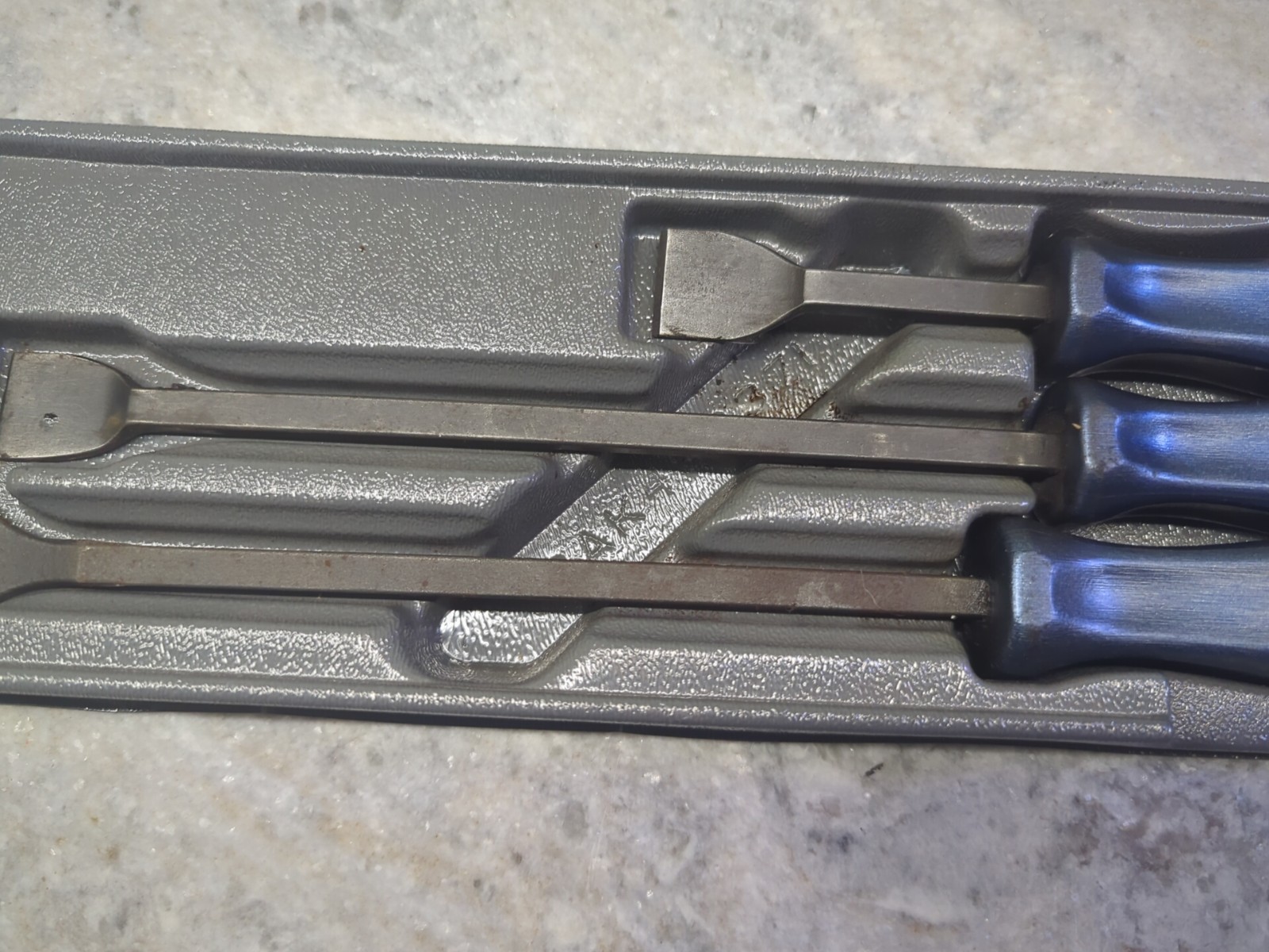 Snap-on Tools USA POWER BLUE Hard Handle Rigid Carbon Scraper Set CSA300AMB