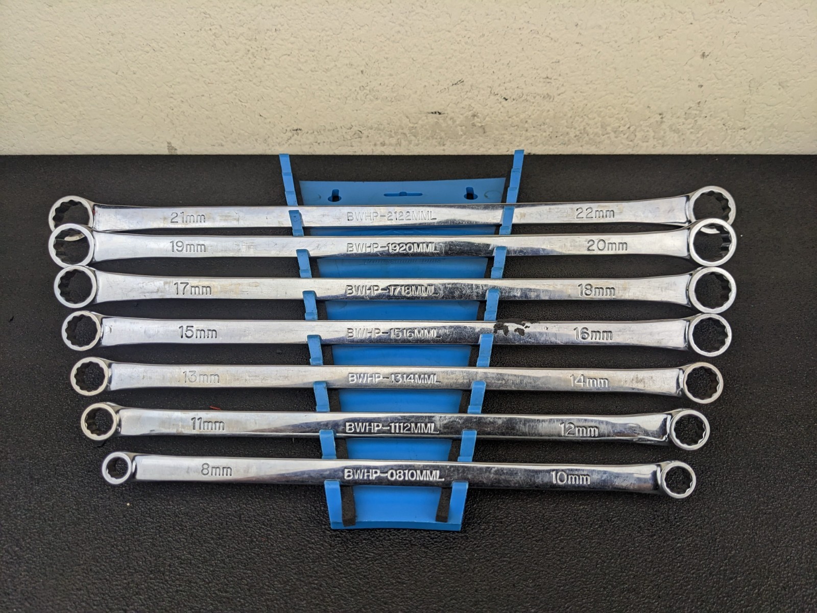 #bn786 Cornwell WBWMLOHP7ST Long Metric MM Box End Wrench Set 12 pt 8mm to 22mm