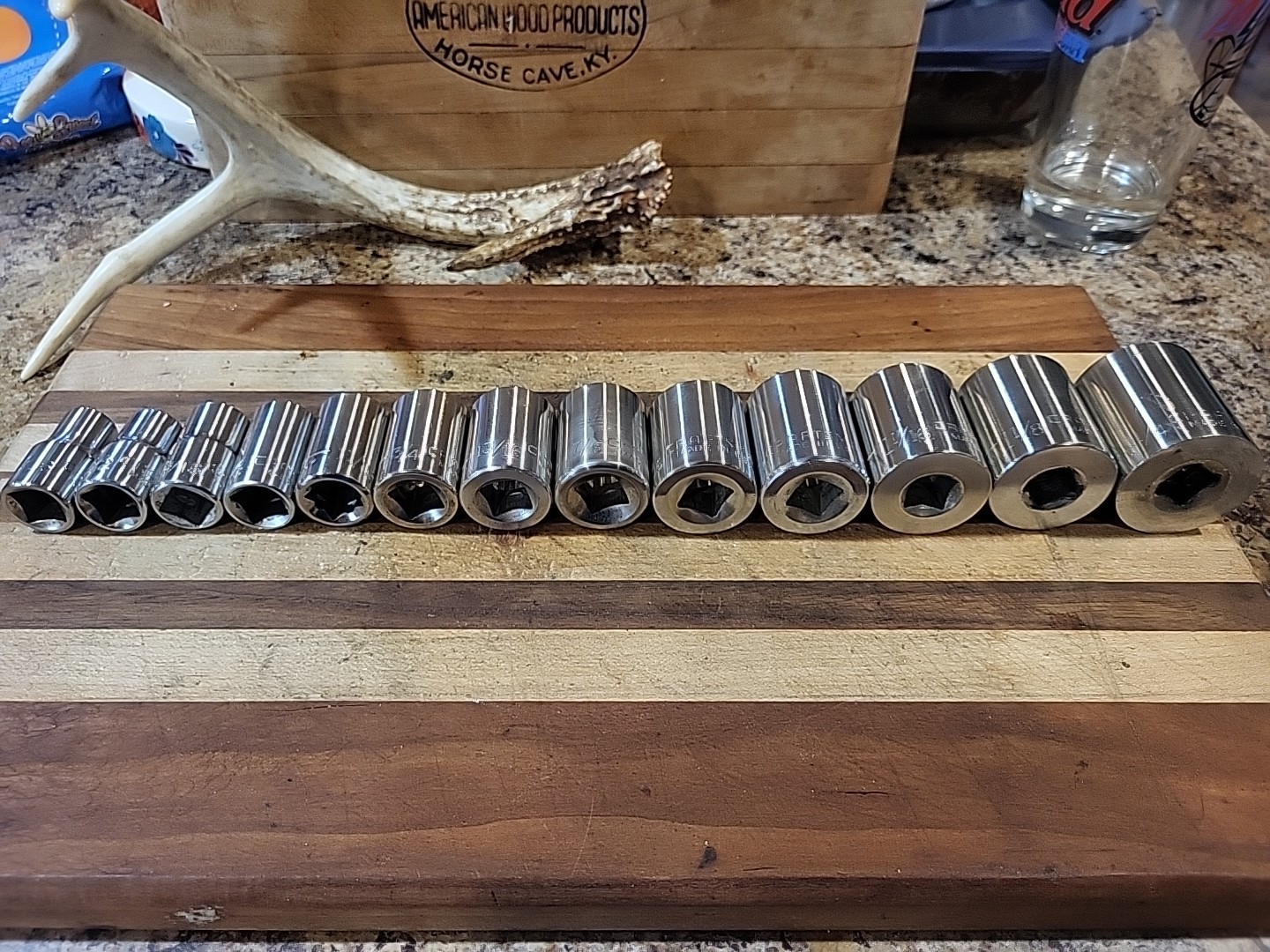 Craftsman 13 Pc. SAE Shallow Socket Set 1/2″ Dr. 12 Pt. 7/16″ to 1-1/4″ 🇺🇸