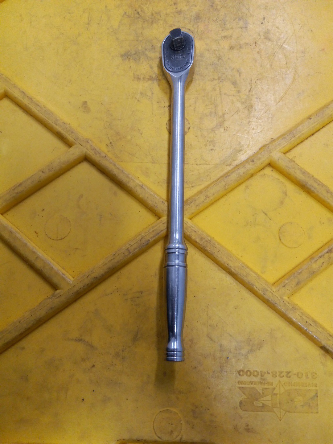 USED SNAP ON FL 936 3/8 DRIVE LONG HANDLE RATCHET