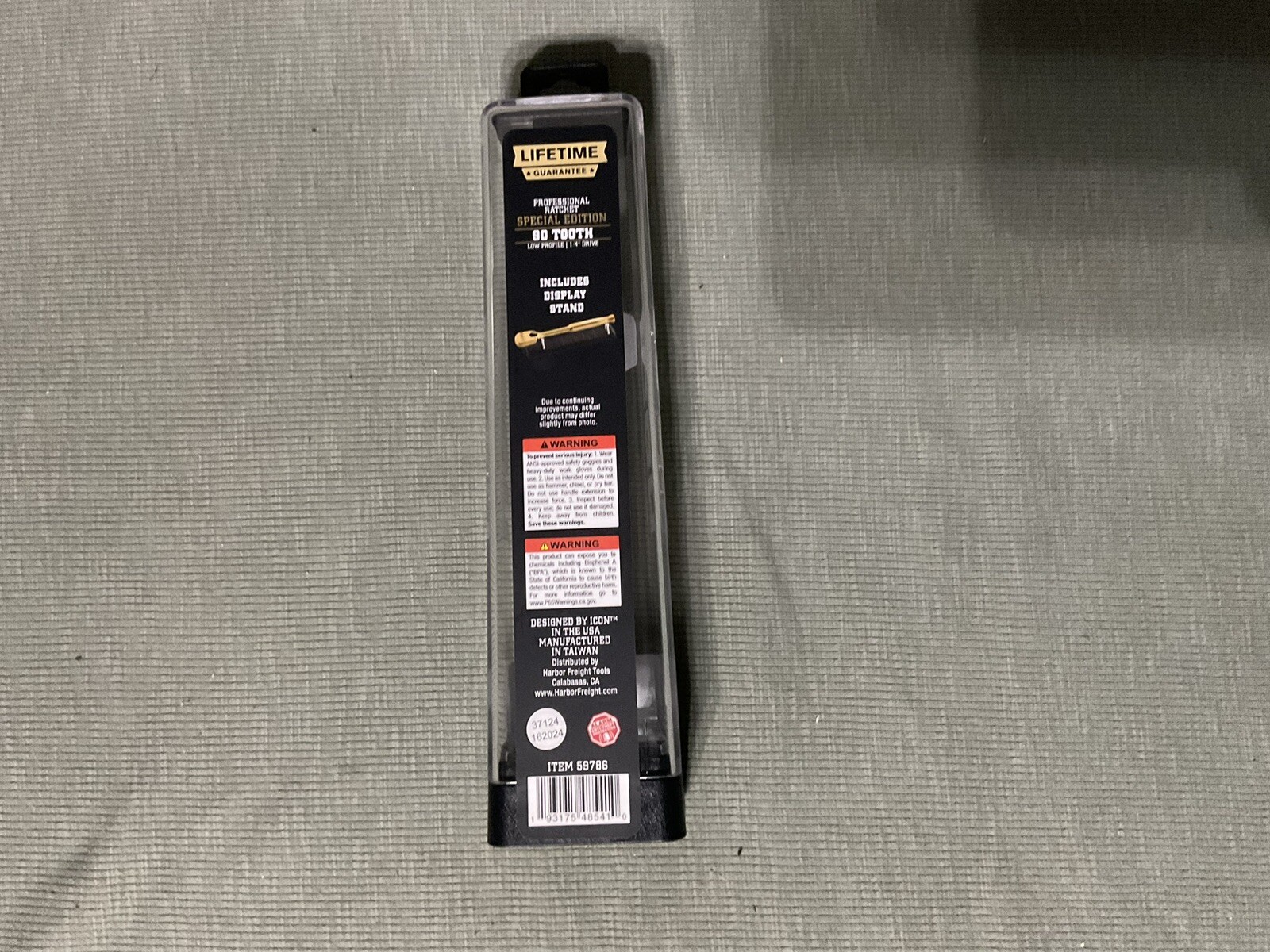 ICON 1/4 Drive Special Edition 24K Gold Plated Ratchet 57986