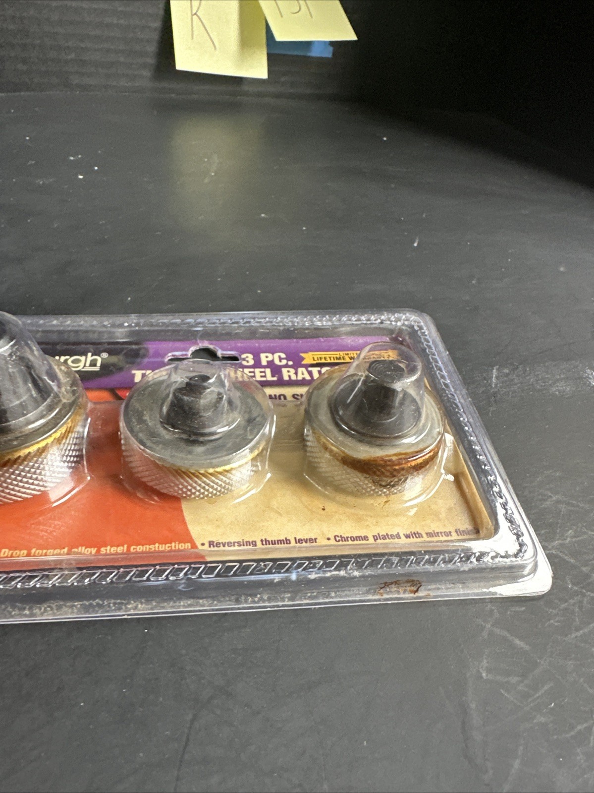 Pittsburgh 3 Pc Thumbwheel Ratchet Set 1/4” 3/8” 1/2” Item 94011 NOS #R131