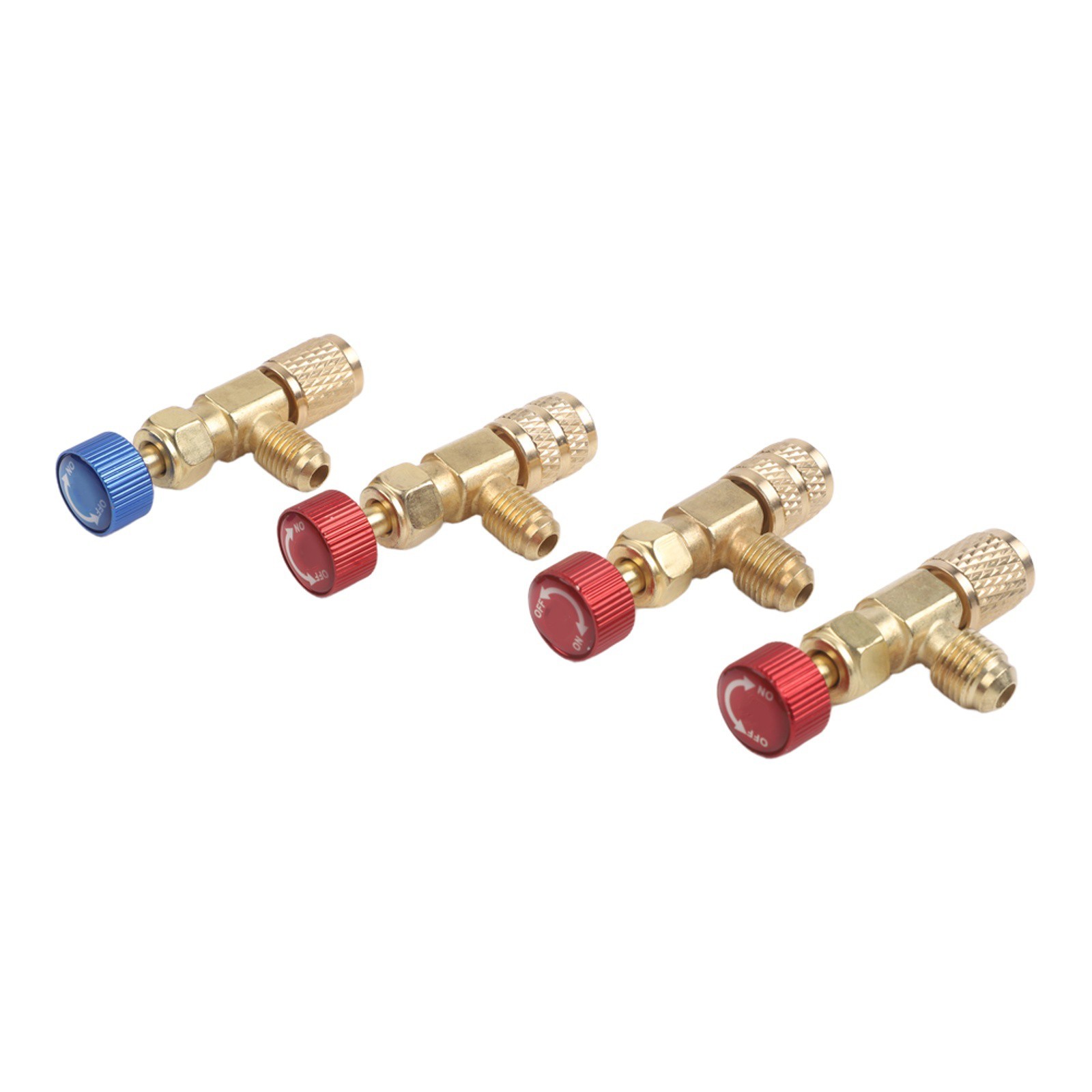 Air Conditioning Safety Valve Set of 4 for R22 R32 R410 with Multiple Sizes