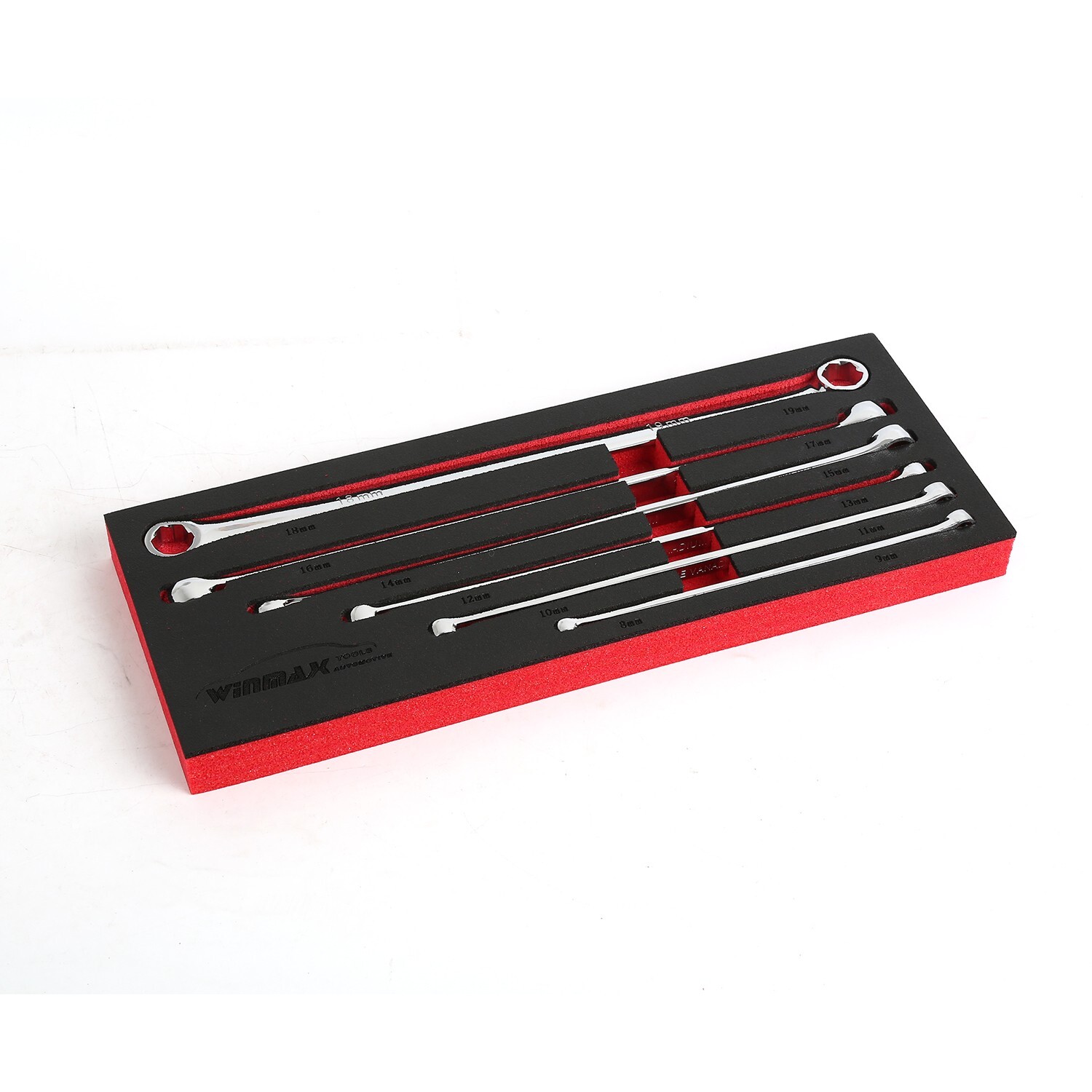 6pc Metric Bolt Extractor Offset Wrench Set 6-Point Box End CRV Bolt Remover Set