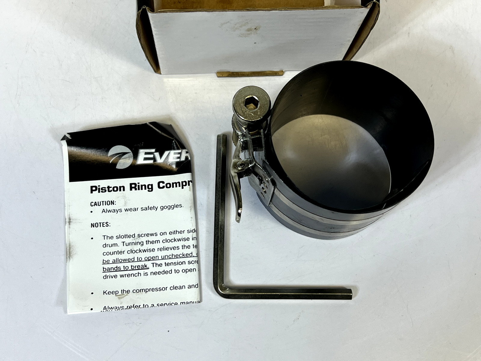 EverTough 67056 Piston Ring Compressor 2-1/8″ – 5″ (54mm – 127mm)