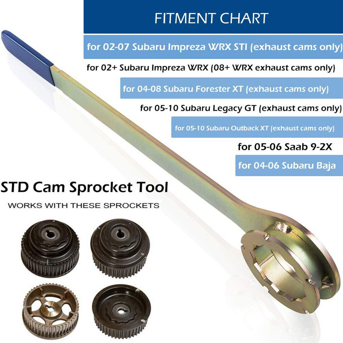 Intake Exhaust Cam Sprocket Crank Pulley Wrench Gear Lock Tool For Subaru STD
