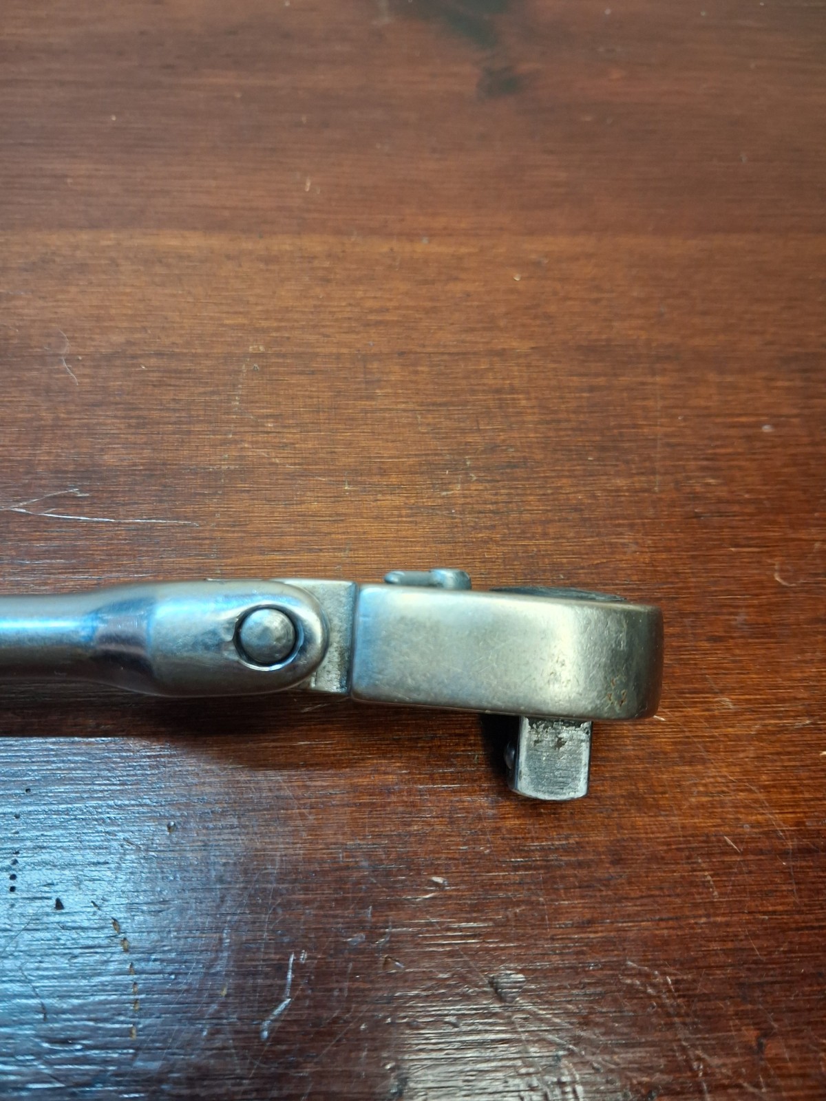 Snap On F731 3/8″ Drive Flex Head Ratchet USA 11″ Long Chrome Vintage USA 🇺🇸