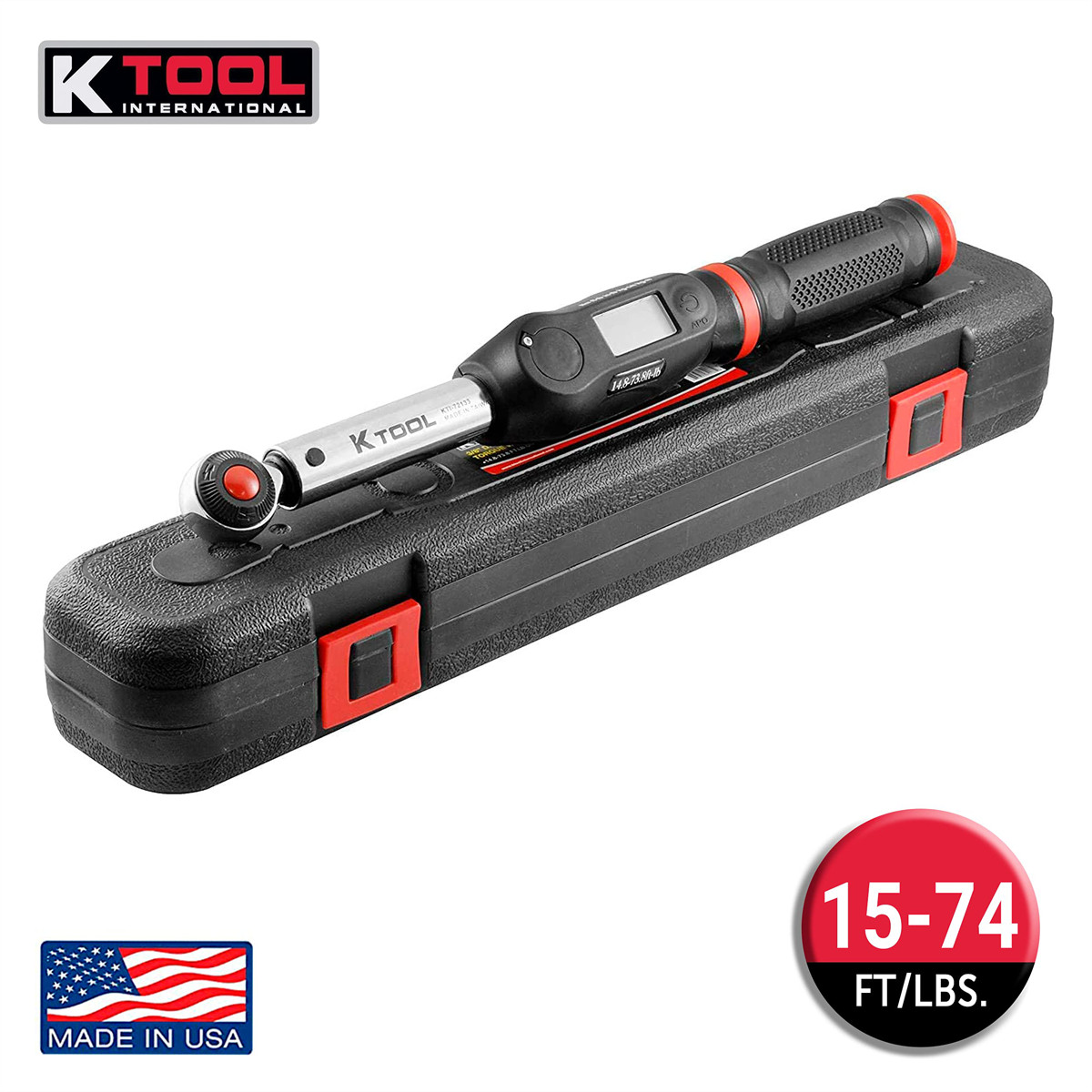 K-Tool 72133 3/8-» Drive Digital 15″ Torque Wrench