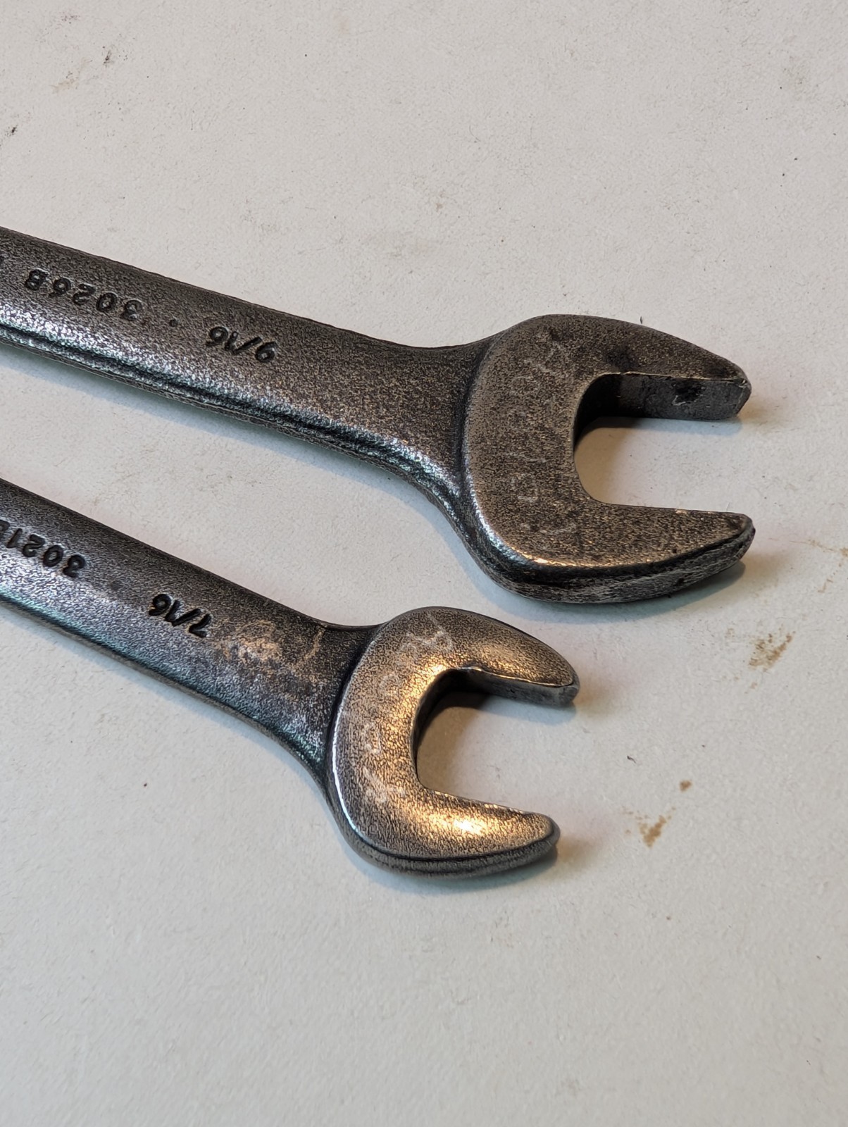 Vtg Proto Prof USA Double Open End Wrench X 2 Lot 9/16″-1/2″ & 7/16″-3/8″