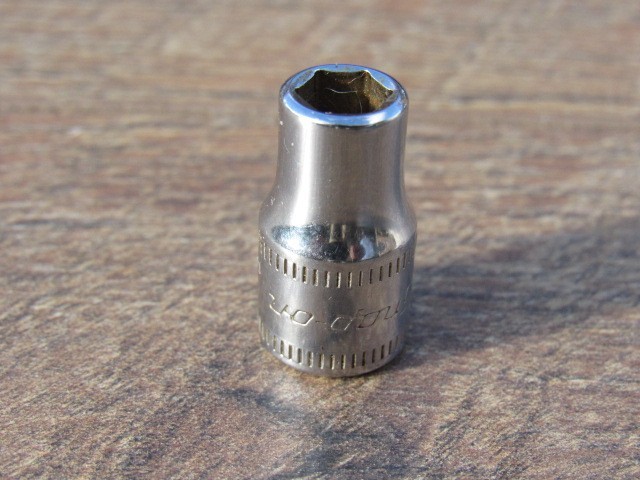 SNAP ON 6MM TMM6 1/4″ DRIVE METRIC 6 PT SHALLOW CHROME SOCKET 6 MM TMM ID MARK