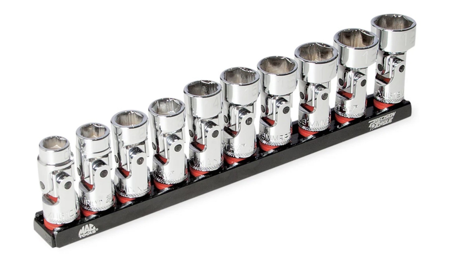 MAC TOOLS METRIC CHROME 10 PC UNIVERSAL SOCKET SET 3/8″ DRIVE SXMU106BRPT NIB
