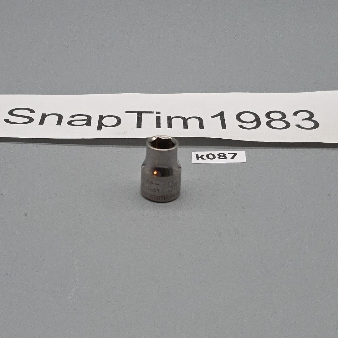 Craftsman Tools 9mm Socket 6 Pt 3/8″ Drive Inverted G2- 43541 USA