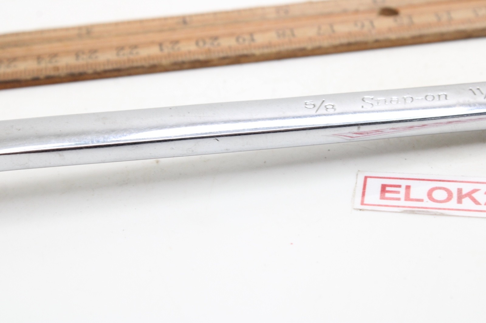 Snap-on XB2022 5/8″ x 11/16″ SAE Chrome 12 Point 10° Offset Box End Wrench USA