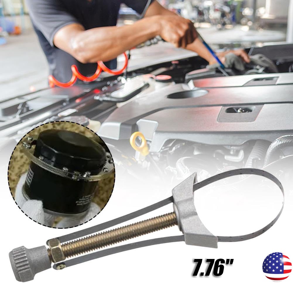 Oil Filter Removal Tool Strap Wrench Diameter Adjustable 60mm To 120mm Car Auto
