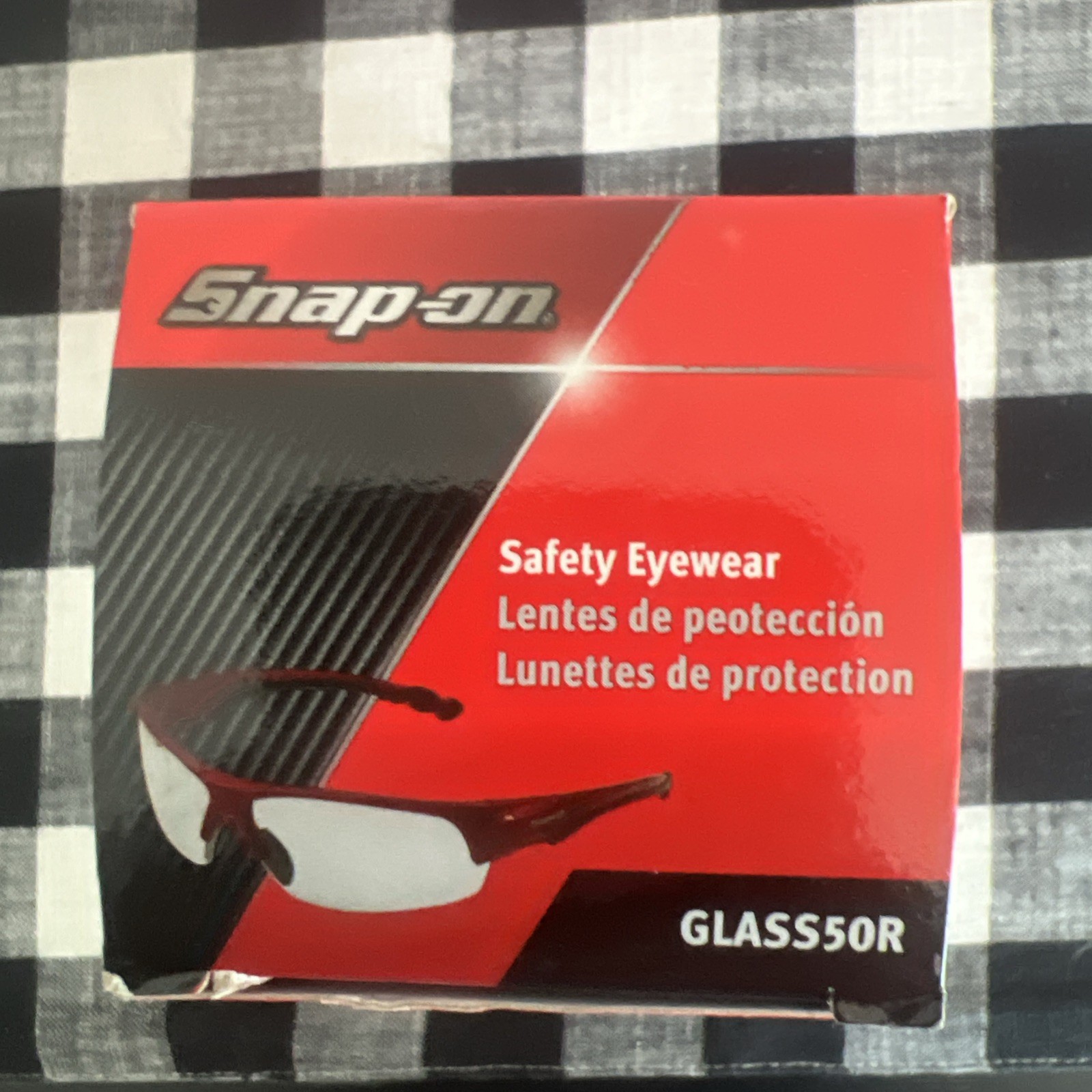 *New *Snap-On Tools *Safety Eyewear *Safety Glasses *Red *Model #GLASS50R