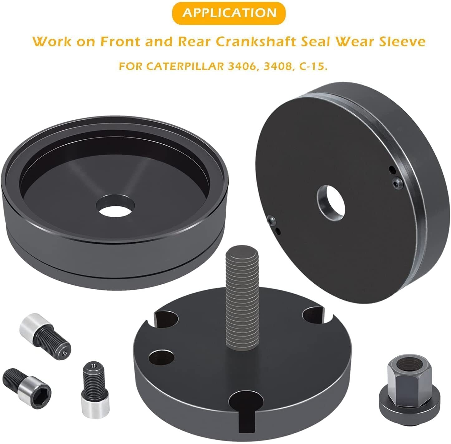 Front & Rear Crankshaft Seal Wear Sleeve Installer For Caterpillar 3406 3408 C15