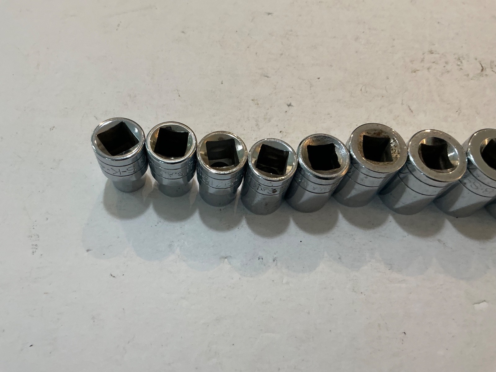 S-K tools 14 pc 1/2″ dr shallow 12pt SAE socket set 7/16″-1 1/4″ USA made