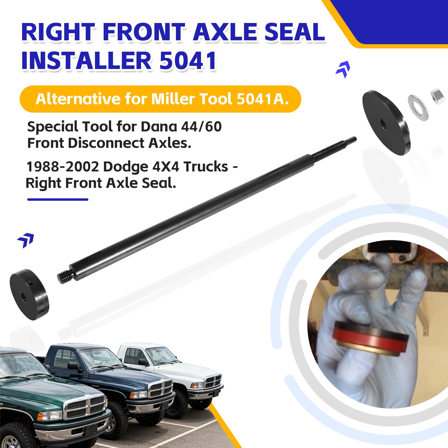 5041A Front Axle Seal Installer Tool 5041 fit for Dana 44/60 fit for Chrysler